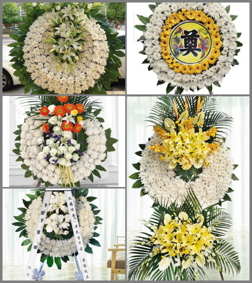 山东济宁鱼台县唐马镇古洼村花圈速递